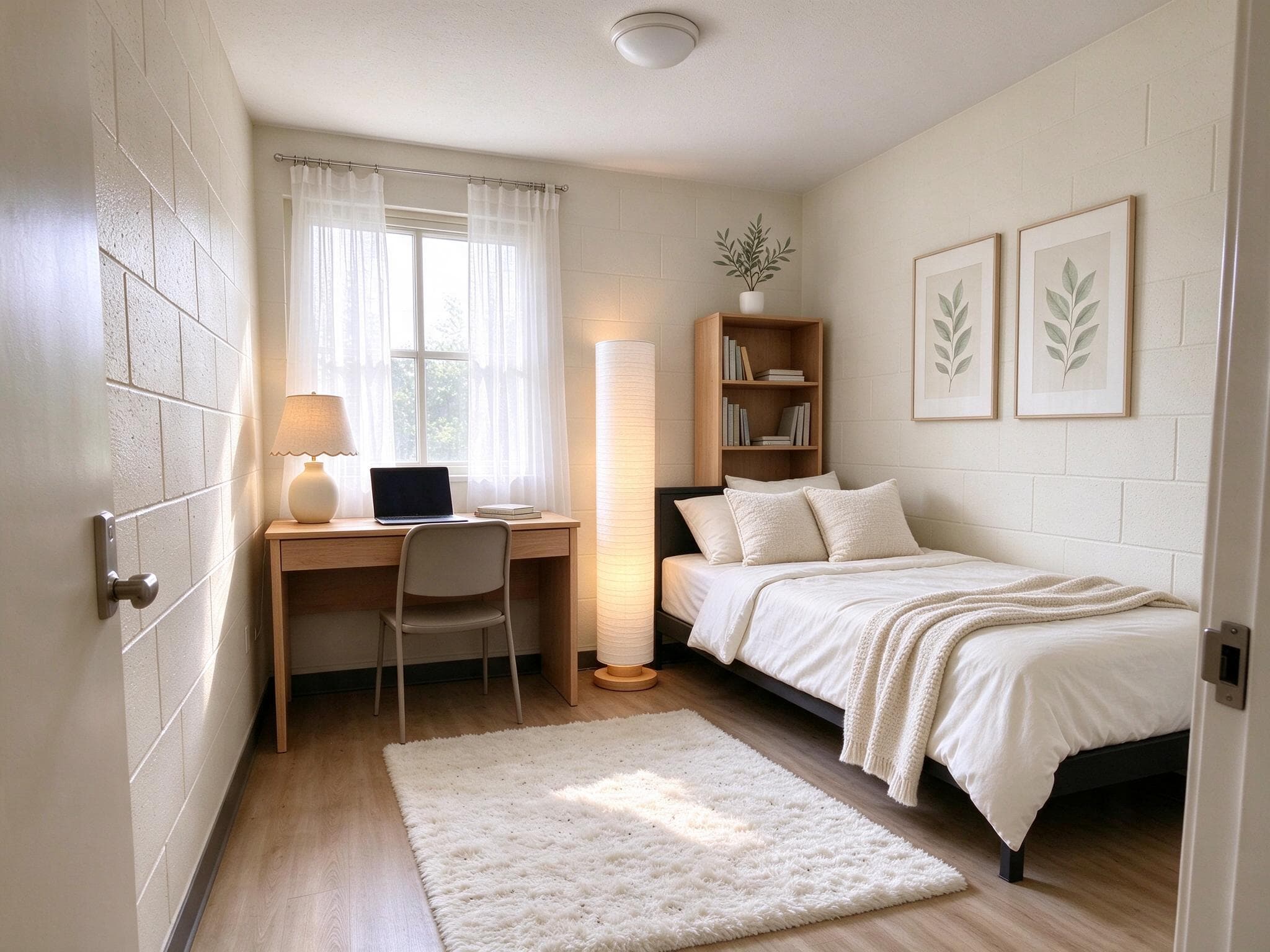 Clean Girl Dorm, styled with real products