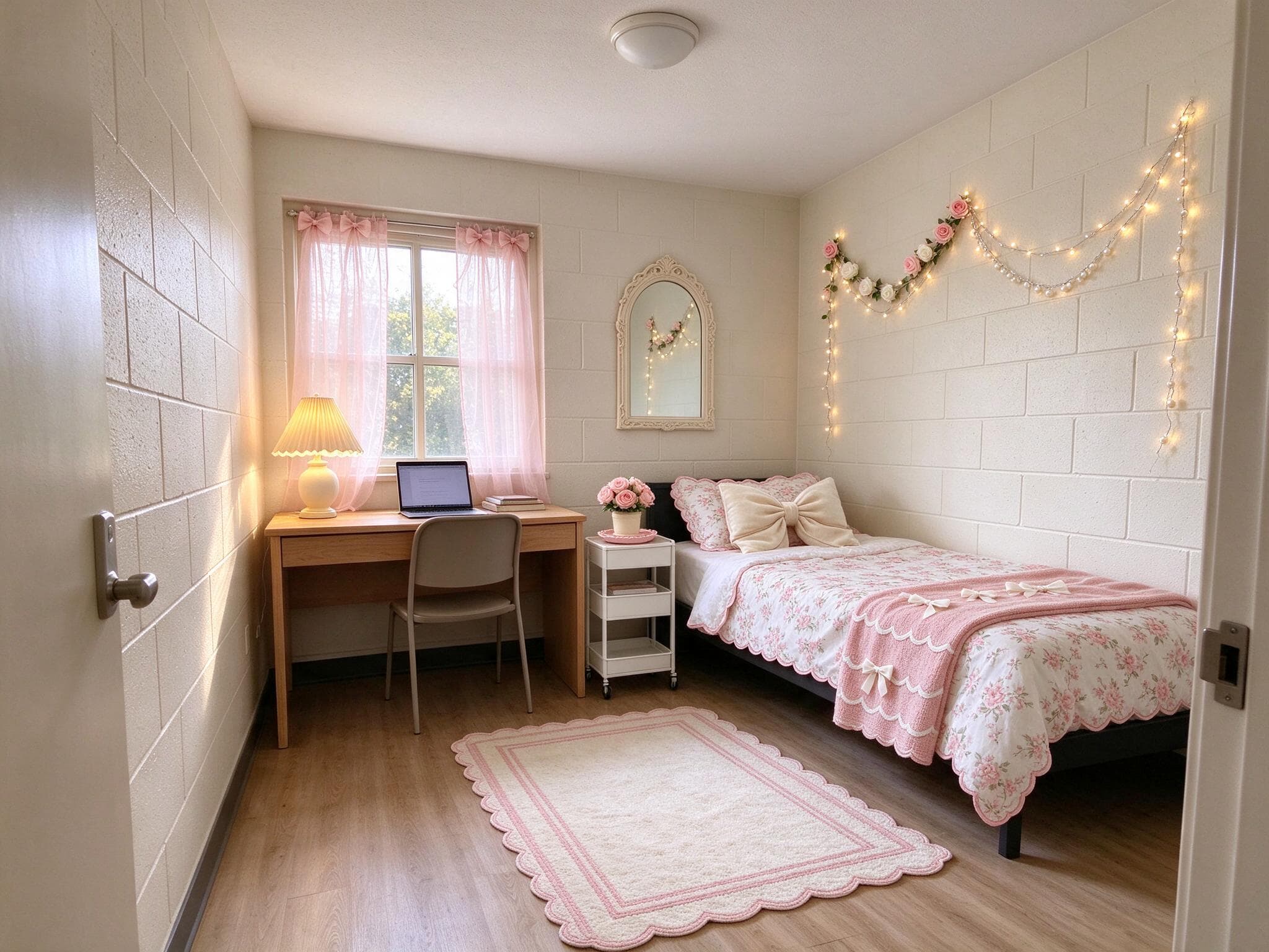 Coquette Dorm, styled with real products